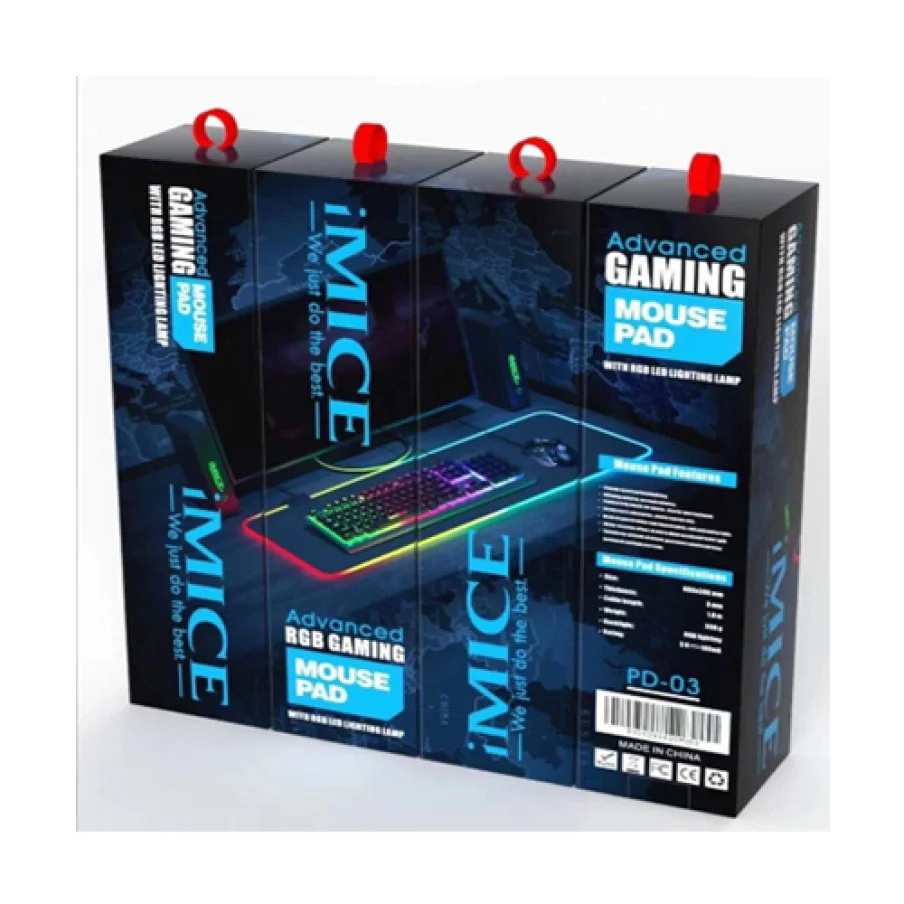 iMICE PD-04 RGB Gaming Mouse Pad 350×250mm image 2