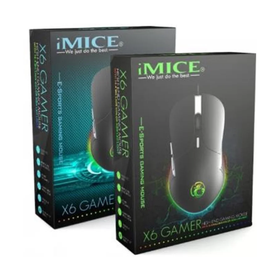 iMICE X6 RGB Backlit USB Wired Gaming Mouse image 2