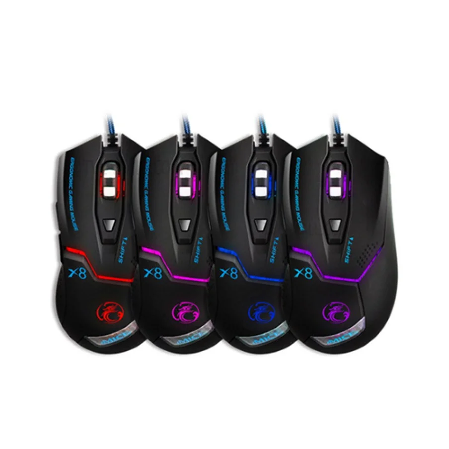 iMICE X8 USB Wired 2400 DPI LED Optical Gaming Mouse image 3