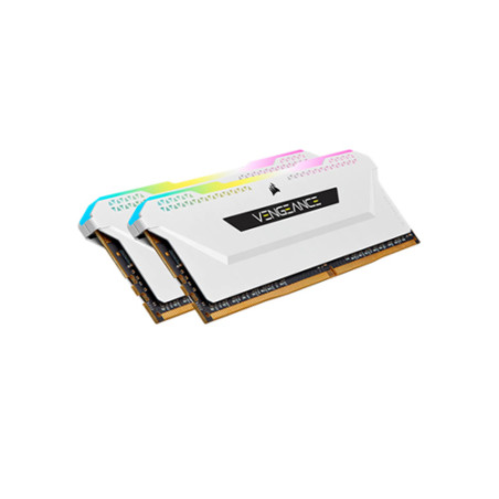 Corsair VENGEANCE RGB PRO SL 16GB (2x8GB) DDR4 DRAM 3600MHz C18 White Desktop RAM