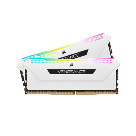 Corsair VENGEANCE RGB PRO SL 16GB (2x8GB) DDR4 DRAM 3600MHz C18 White Desktop RAM
